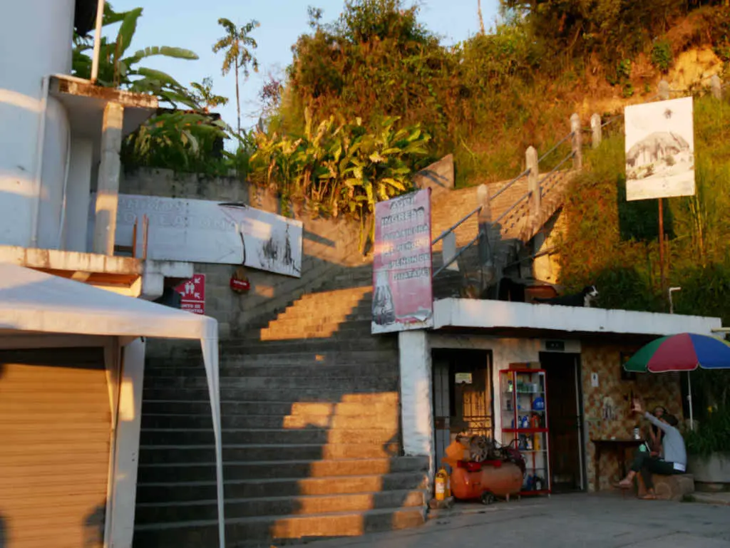 Startpunkt Aufstieg zum El Peñol in Guatapé