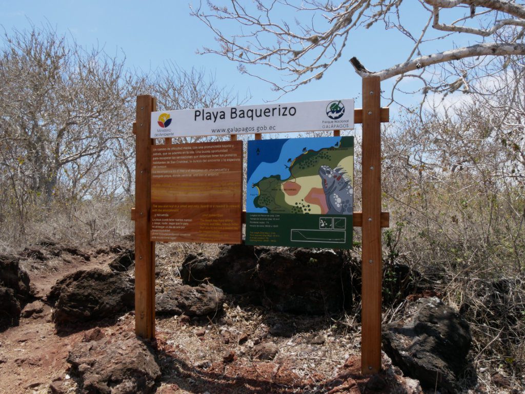 Karte zum Playa Baquerizo